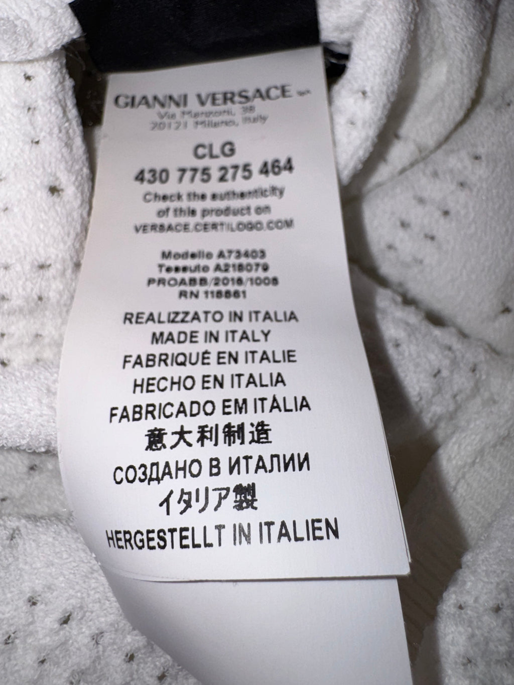 AUTHENTIC VERSACE 2016 Geometric Medusa Knit Dress
