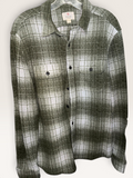 True Grit Olive & Cream Plaid Shirt Jacket