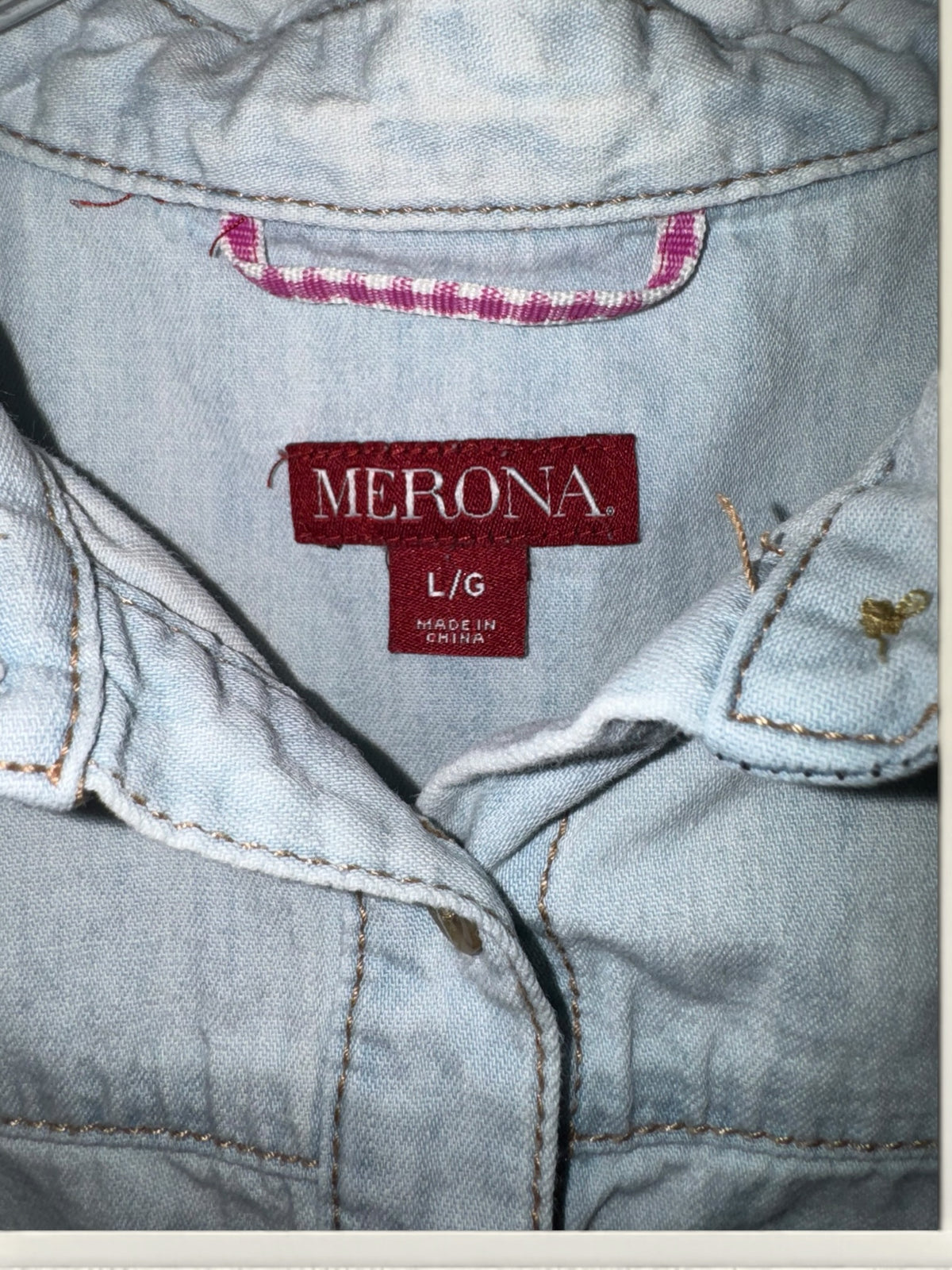 Merona Pale-Wash Chambray Shirt