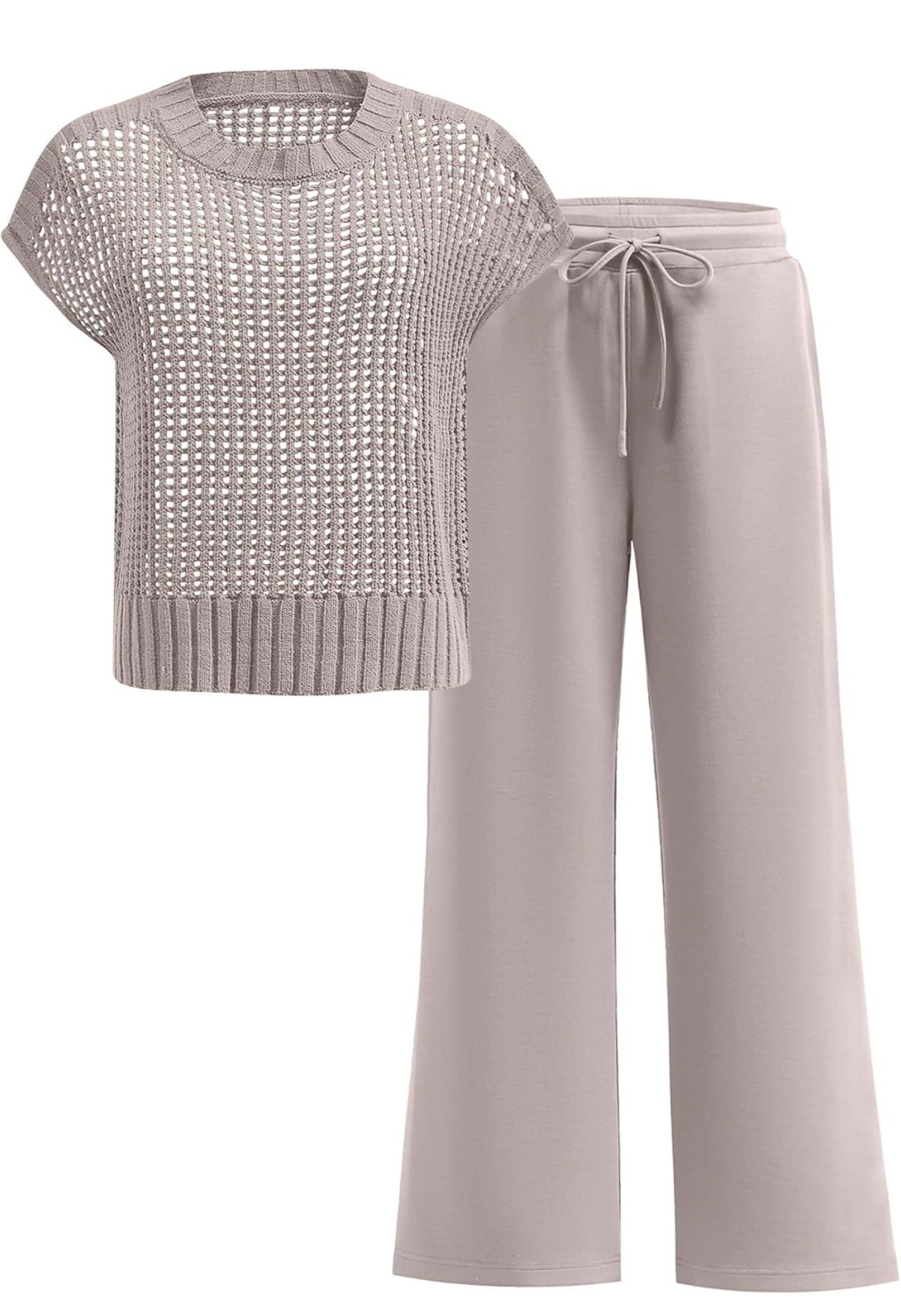Two-Piece Knit Lounge Set