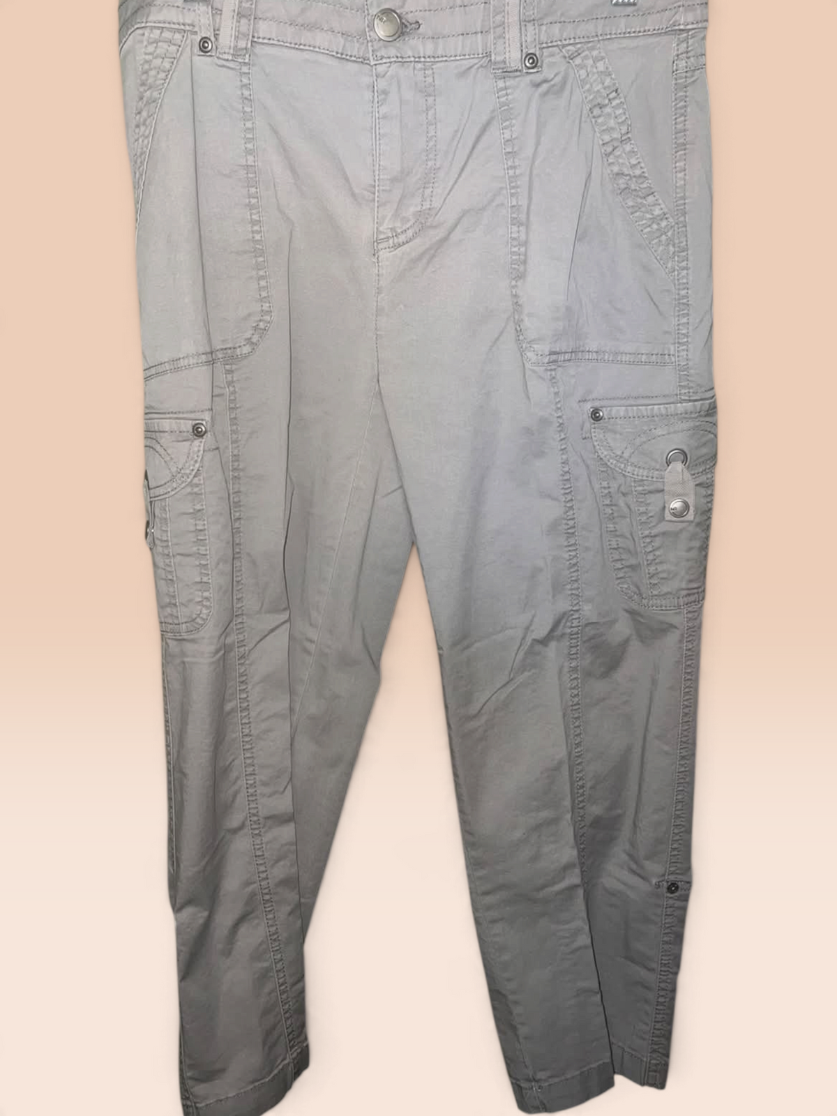 Natural Reflections Gray Utility Cargo Pants