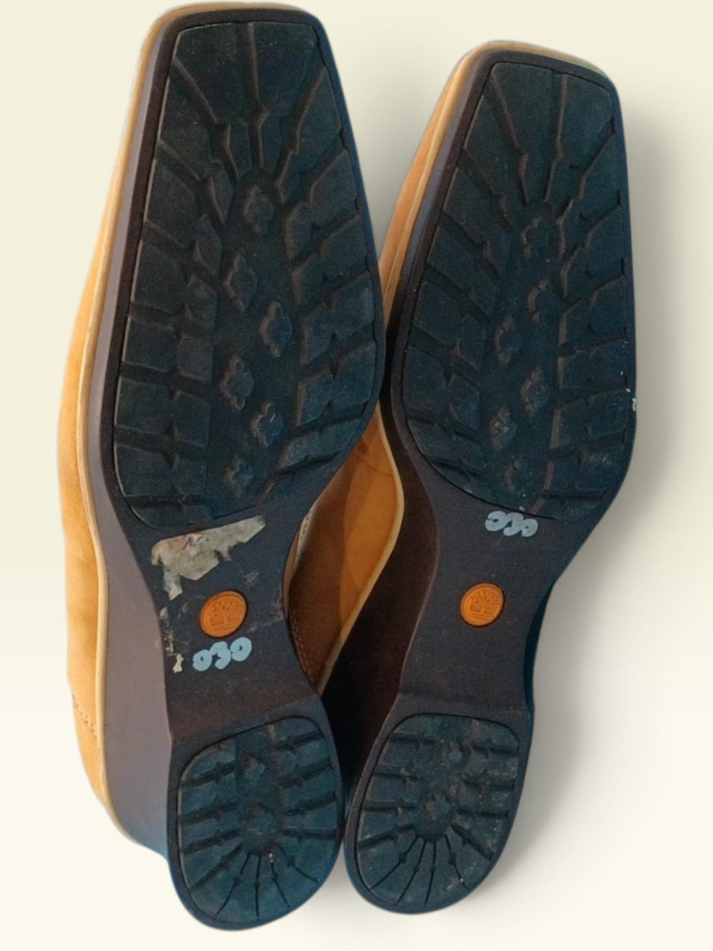 Timberland Wheat Nubuck Square-Toe Heeled Mules