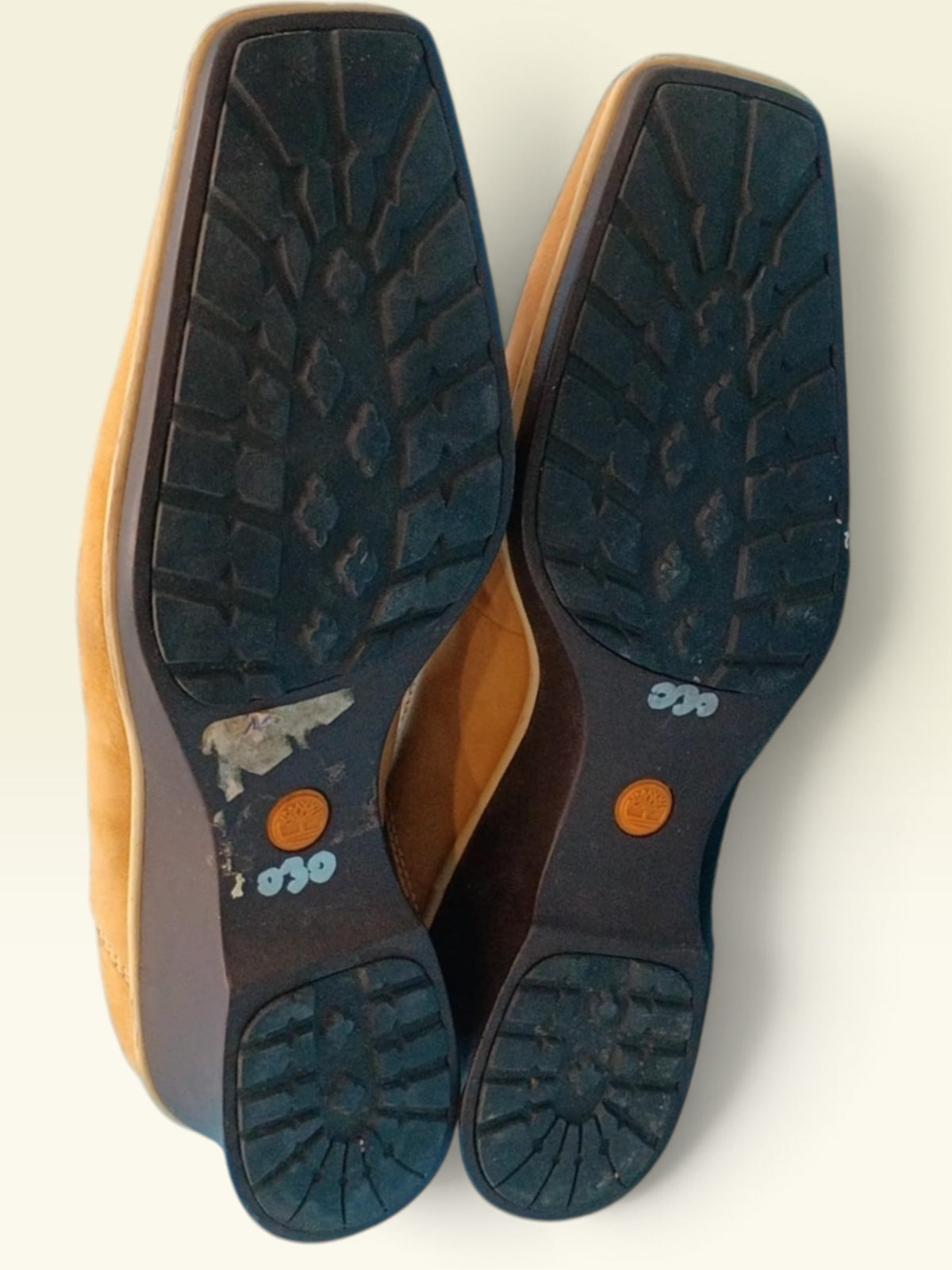 Timberland Wheat Nubuck Square-Toe Heeled Mules