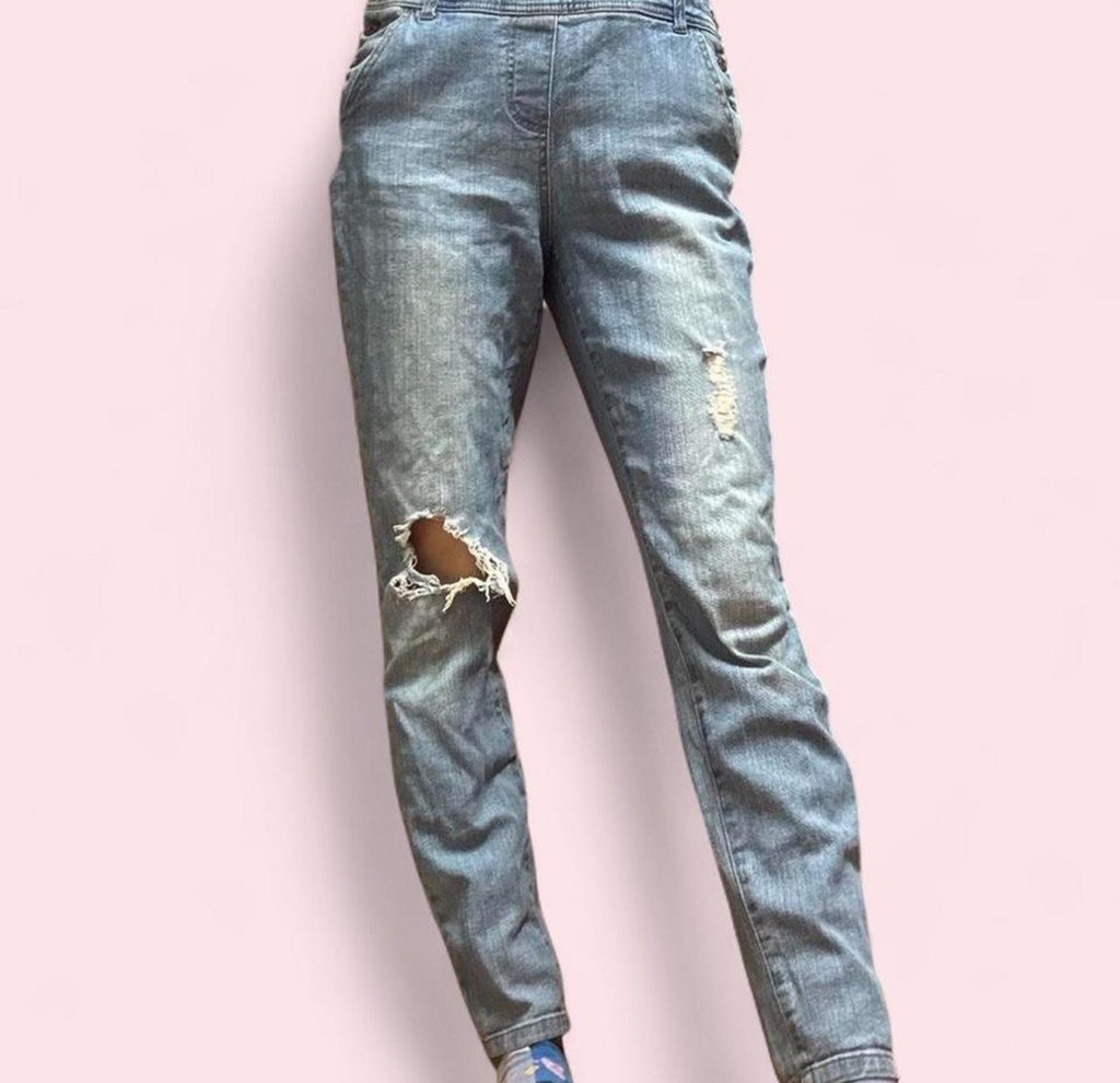 Vanilla Star Distressed Denim Overalls