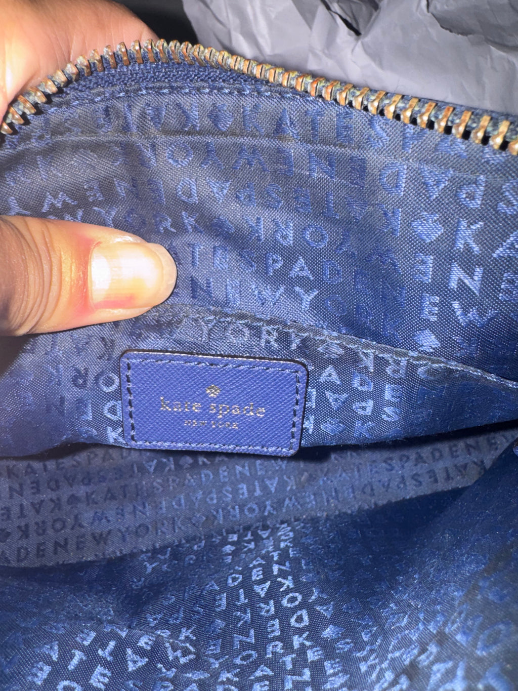 Kate Spade "Under The Sea" Millie Sea Turtle Crossbody Bag Navy Blue - Rare