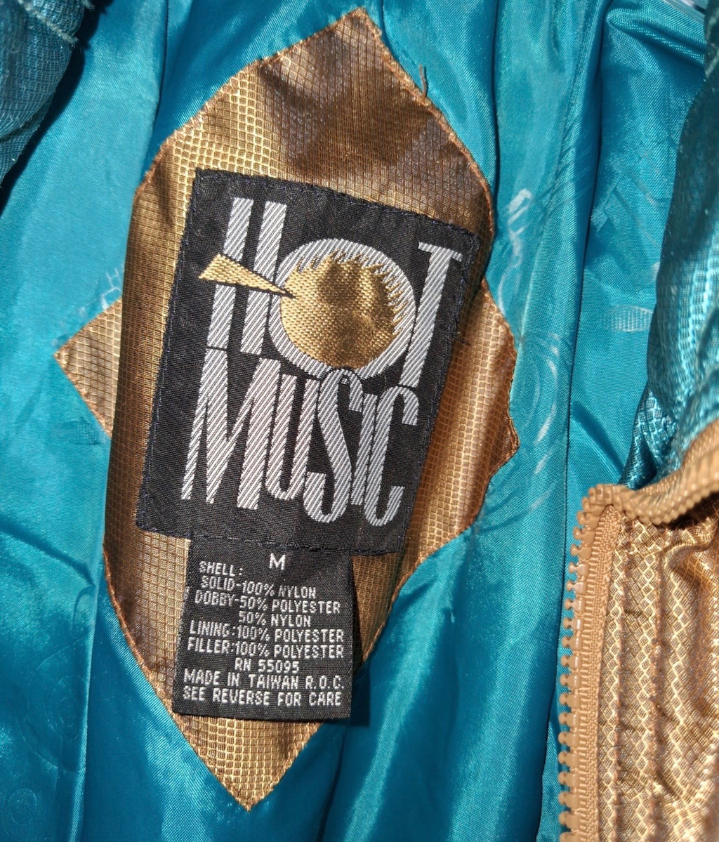 Vintage Hot Music Colorblock Ski Jacket