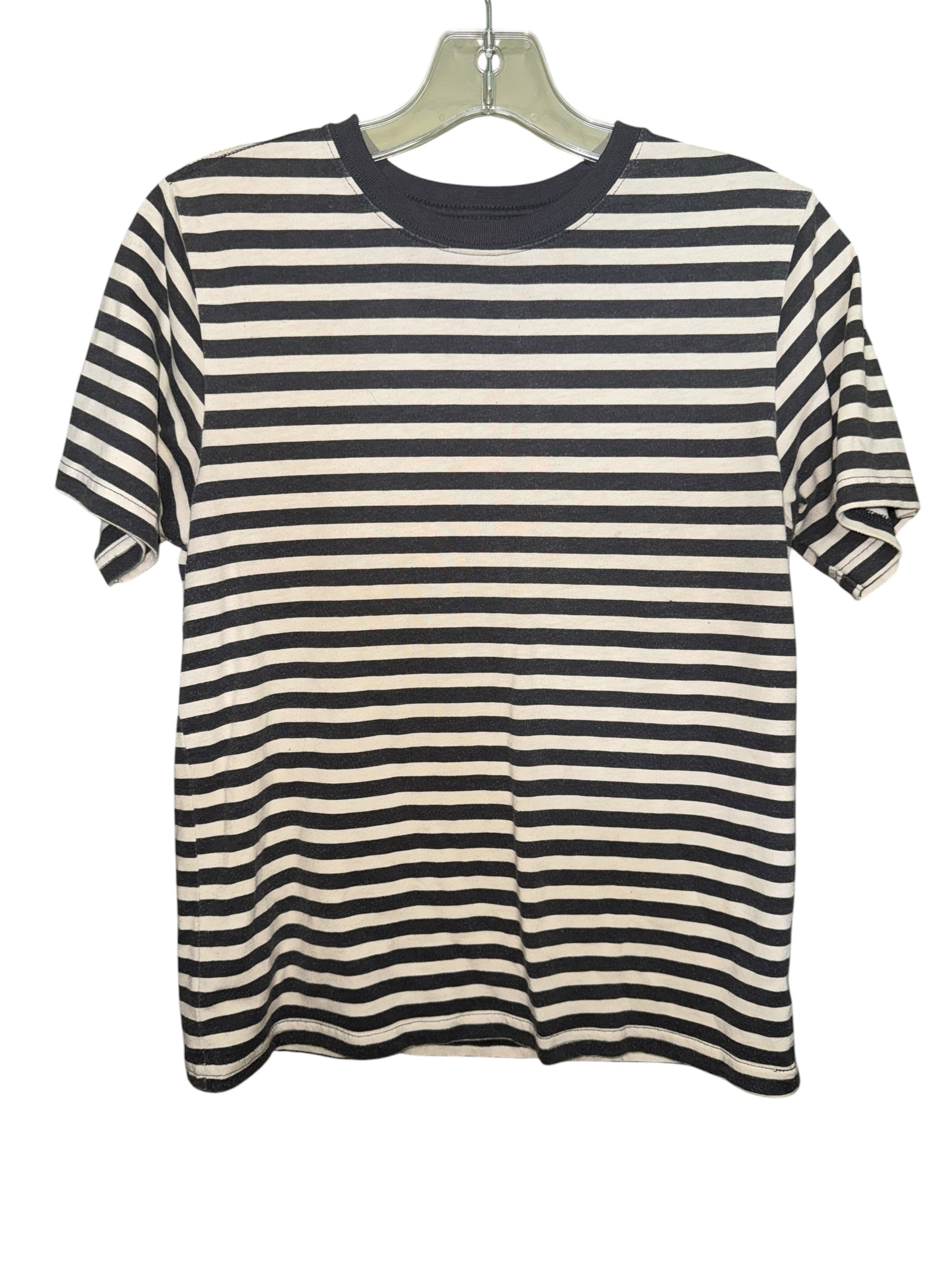 Wonder Nation Black & White Striped T-Shirt