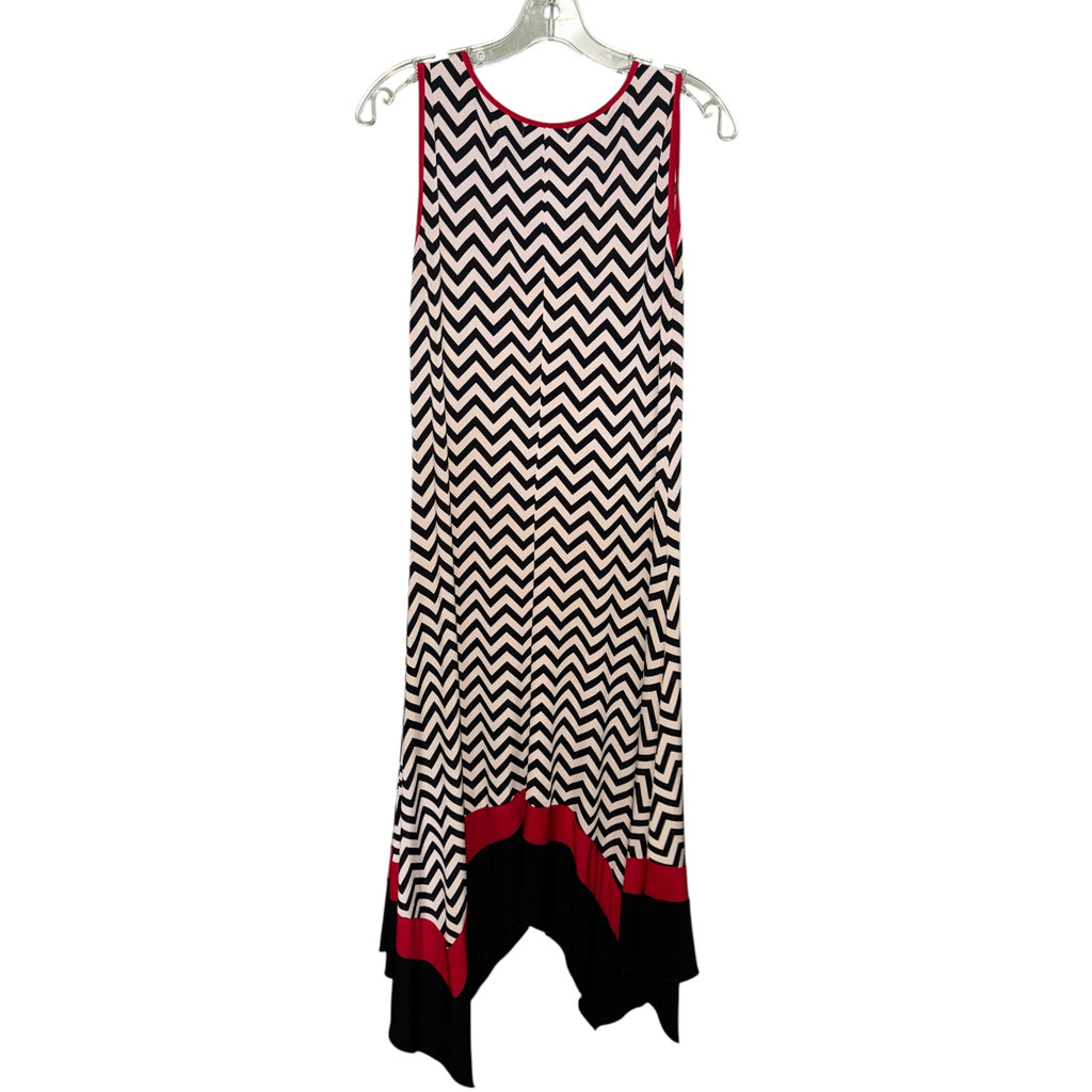 Lux II Chevron High-Low Maxi Dress