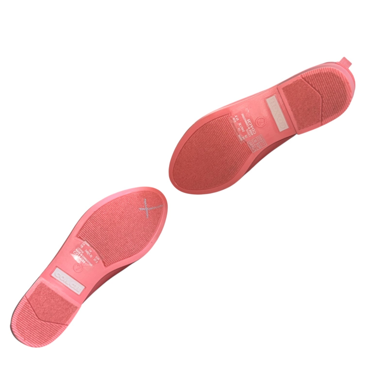 COACH Rivington Pink Monogram Sock-Top Ankle Rain Boots