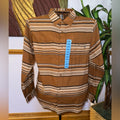 Hurley Brown Striped Men's Shirt