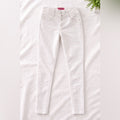 Wax Jean White High Rise Skinny Jeans Button Fly Stretch Denim