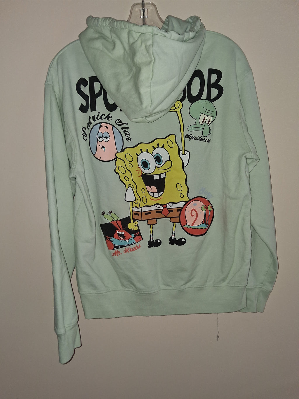 Nickelodeon SpongeBob & Friends Mint Green Graphic Hoodie