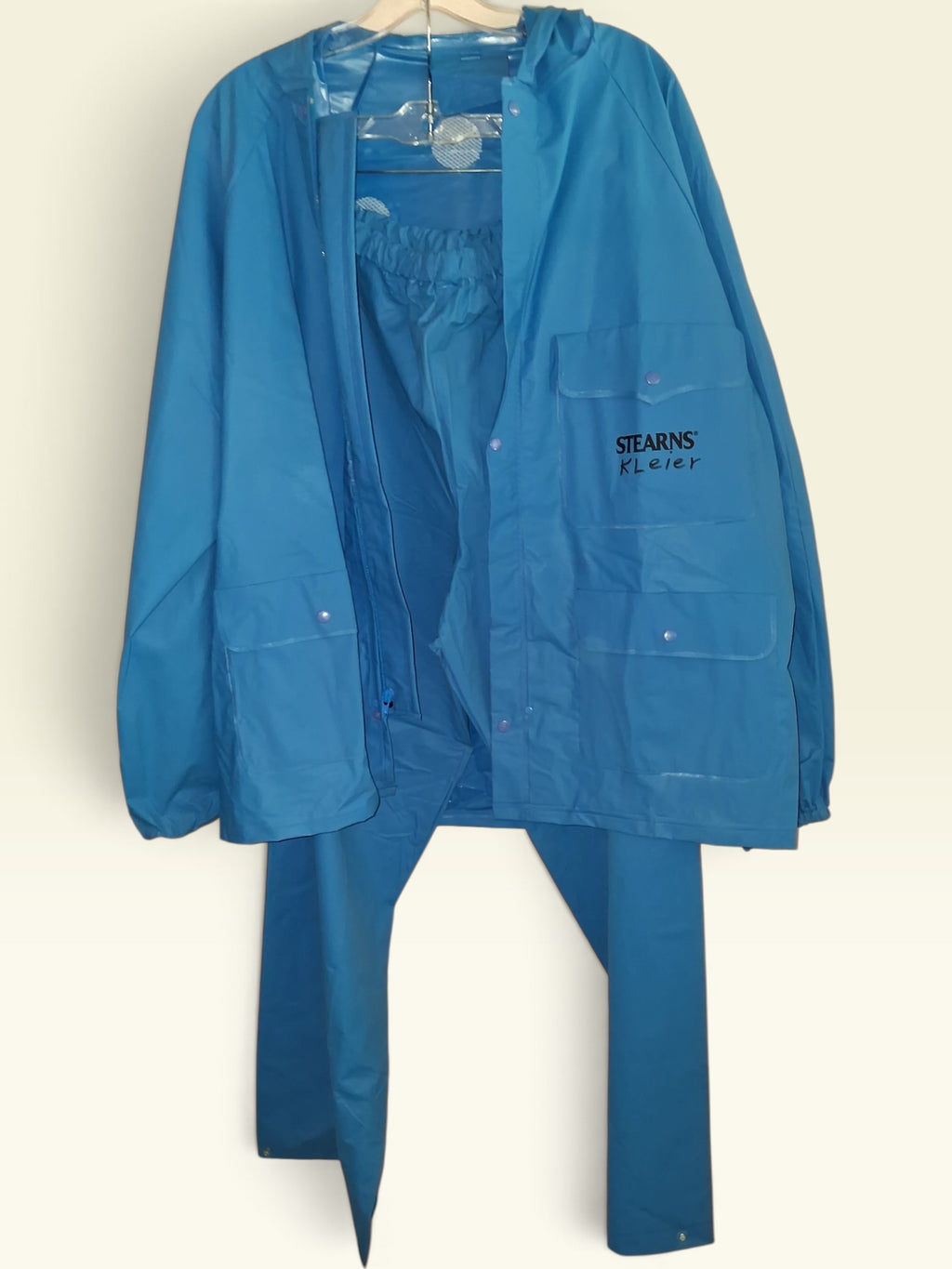 Stearns Blue PVC Rain Suit 2-Piece Set