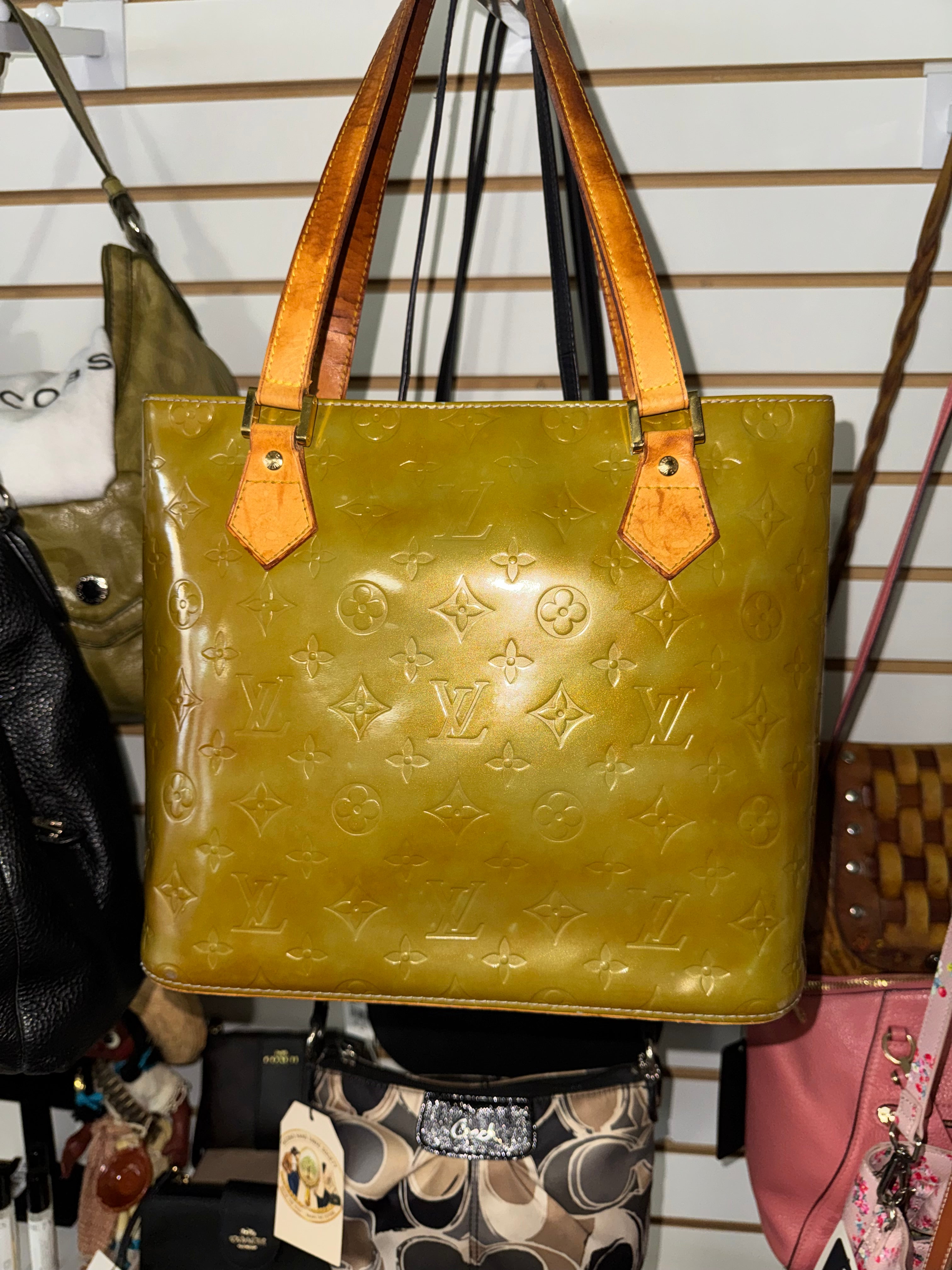 Louis Vuitton Gold Vernis Monogram Tote Bag