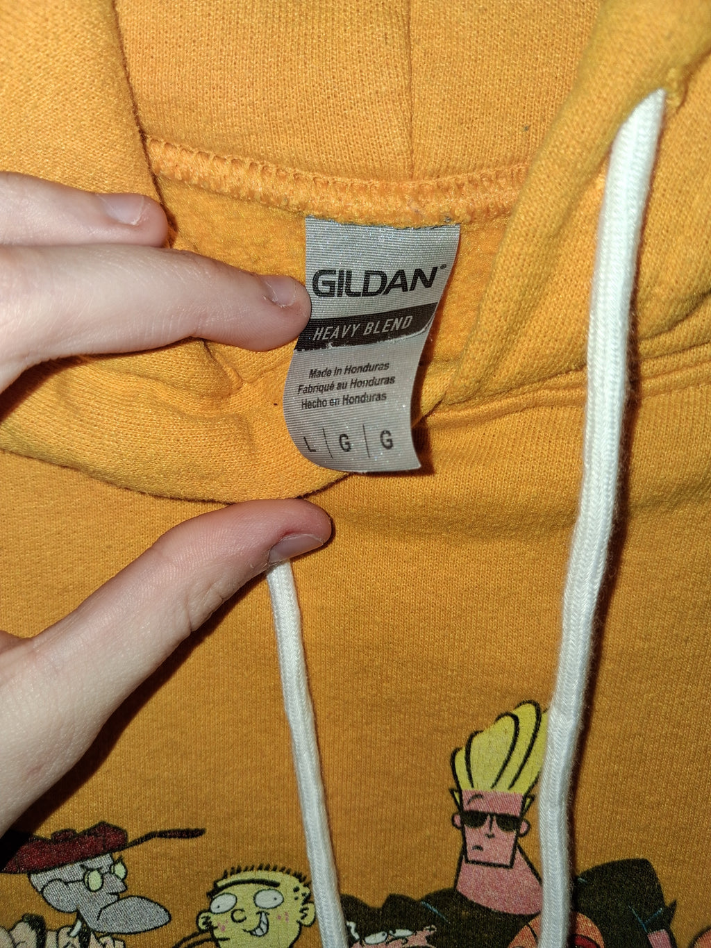 Cartoon Network Character Collage Mustard Yellow Hoodie
