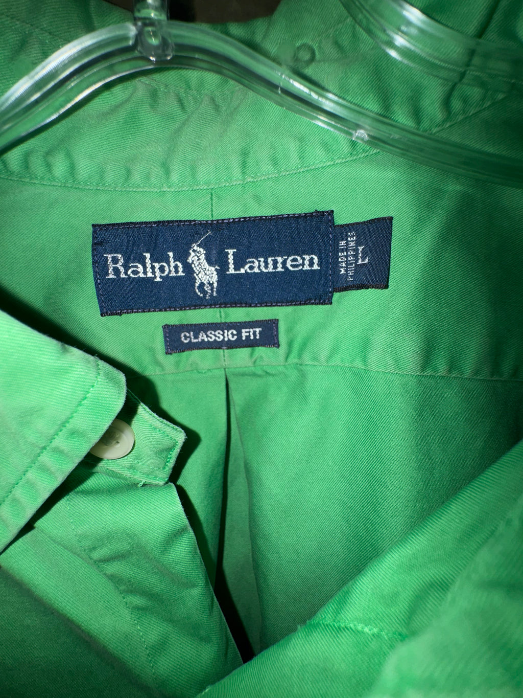 Ralph Lauren Green Classic Fit Short-Sleeve Shirt