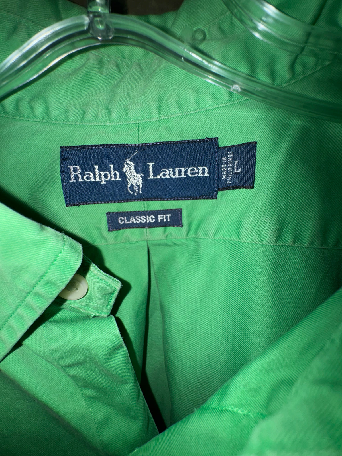 Ralph Lauren Green Classic Fit Short-Sleeve Shirt