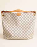 Louis Vuitton Graceful MM Damier Azur Rose Ballerine Hobo Bag