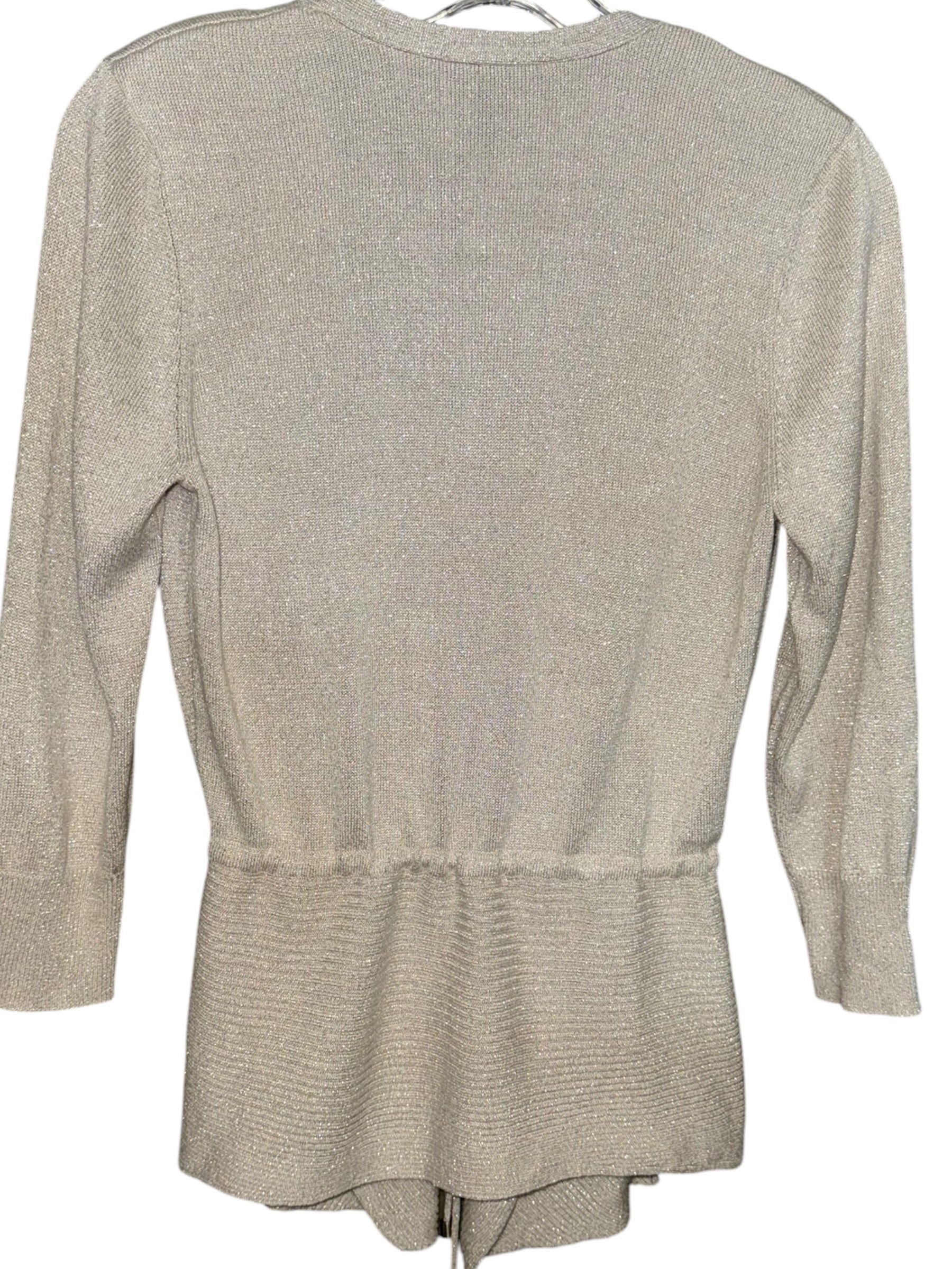 White House Black Market Metallic Cardigan