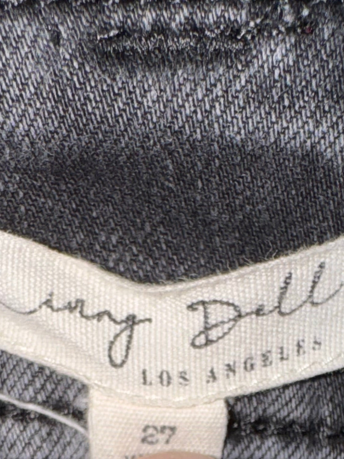 Living Doll Los Angeles Distressed Black Skinny Jeans