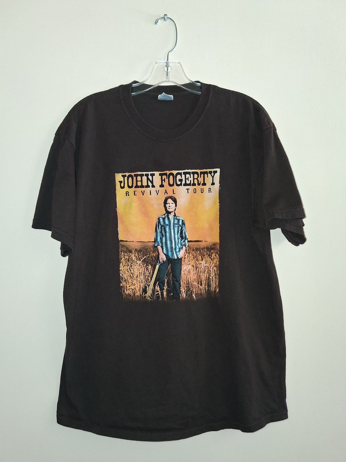 John Fogerty Revival Tour Brown Graphic Tee