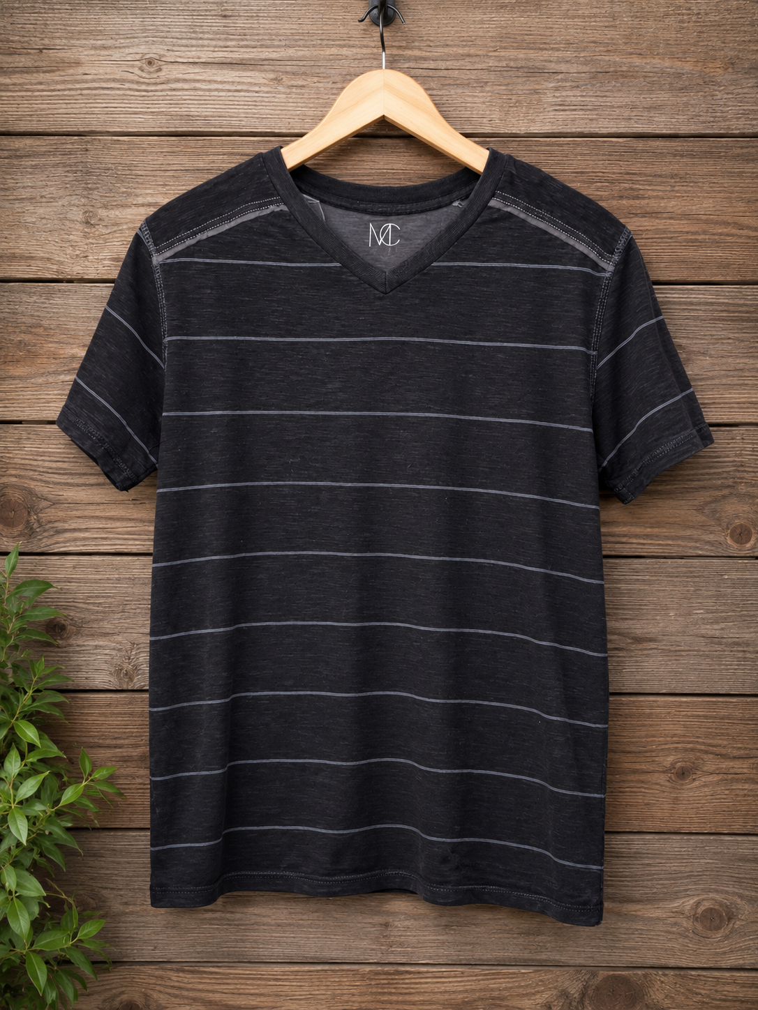 Modern Culture Striped V-Neck Tee