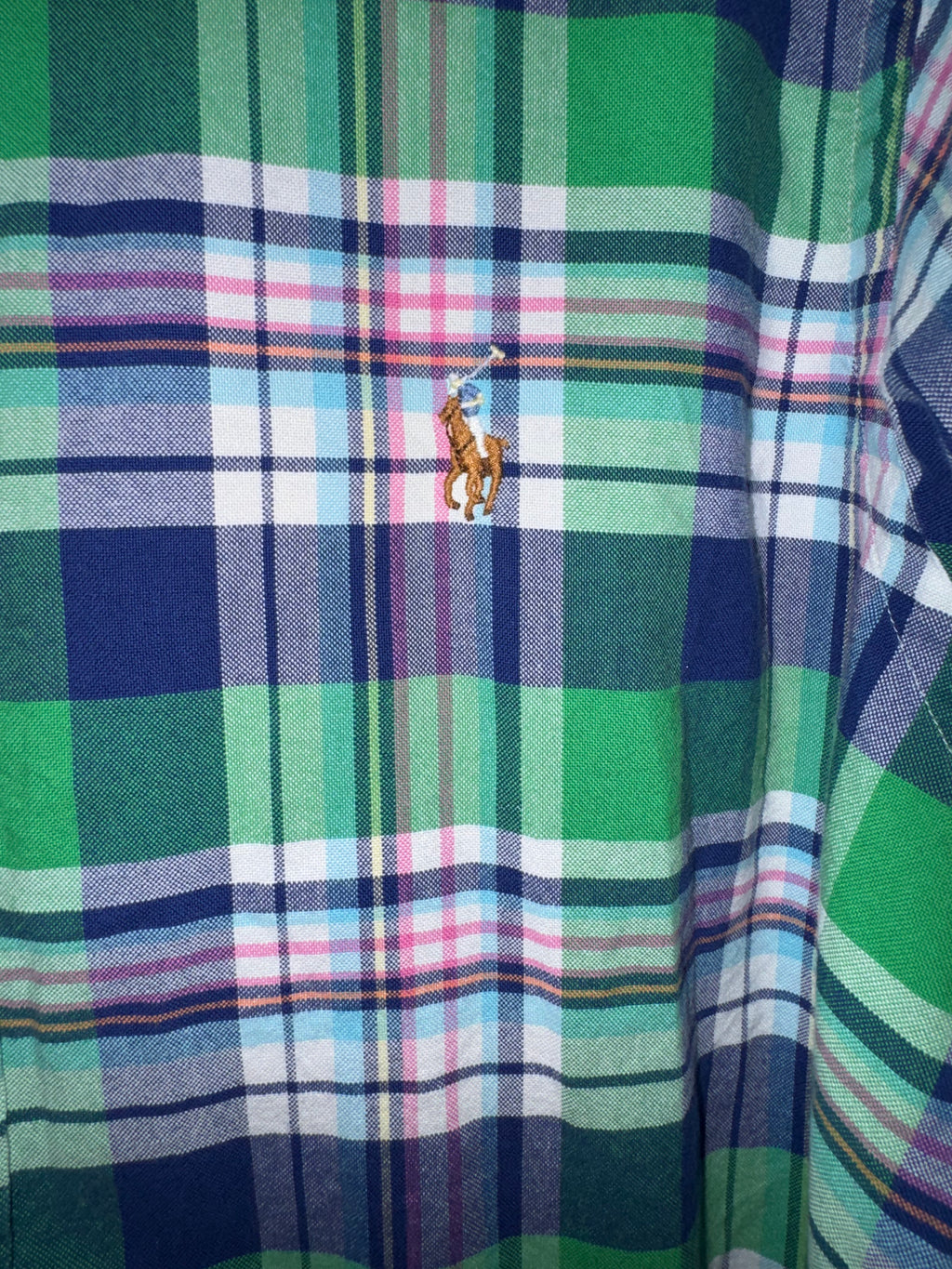 Ralph Lauren Green Multicolor Plaid Shirt