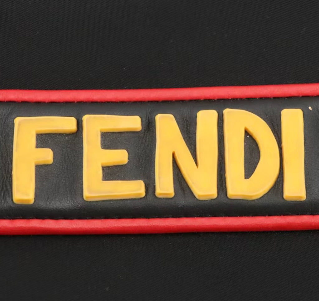 Fendi “Think Fendi Believe in Love” Large Nylon Shopper Tote