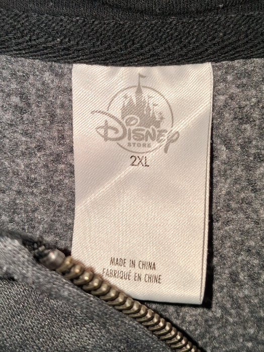 Disney Jack Skellington Gray Varsity Zip-Up Hoodie