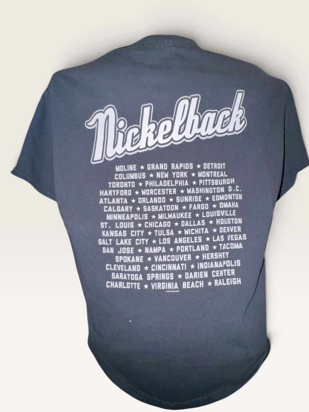 Nickelback 2012 Here and Now Tour Double-Sided T-Shirt