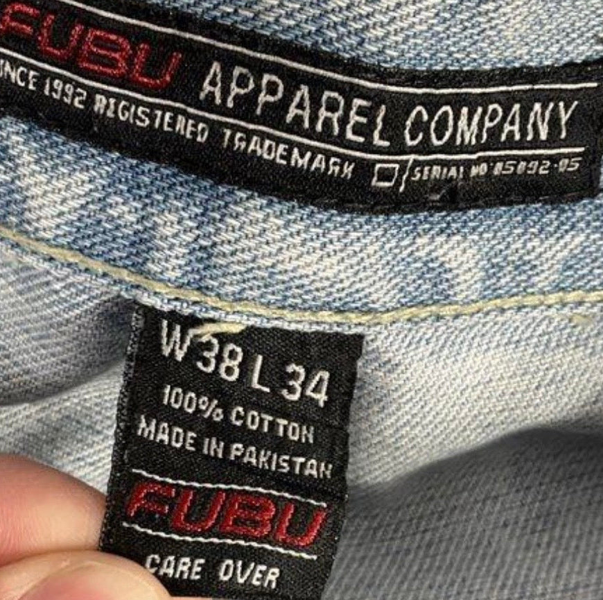 FUBU Apparel Company Light Wash Denim Jeans