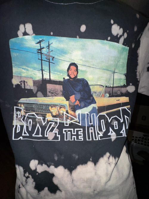 2008 Boyz n the Hood Bleach-Dye Graphic T-Shirt