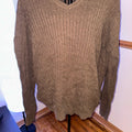Men's Brown Cable Knit Sweater