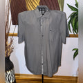 Tommy Bahama Gray Short Sleeve Button Down Shirt