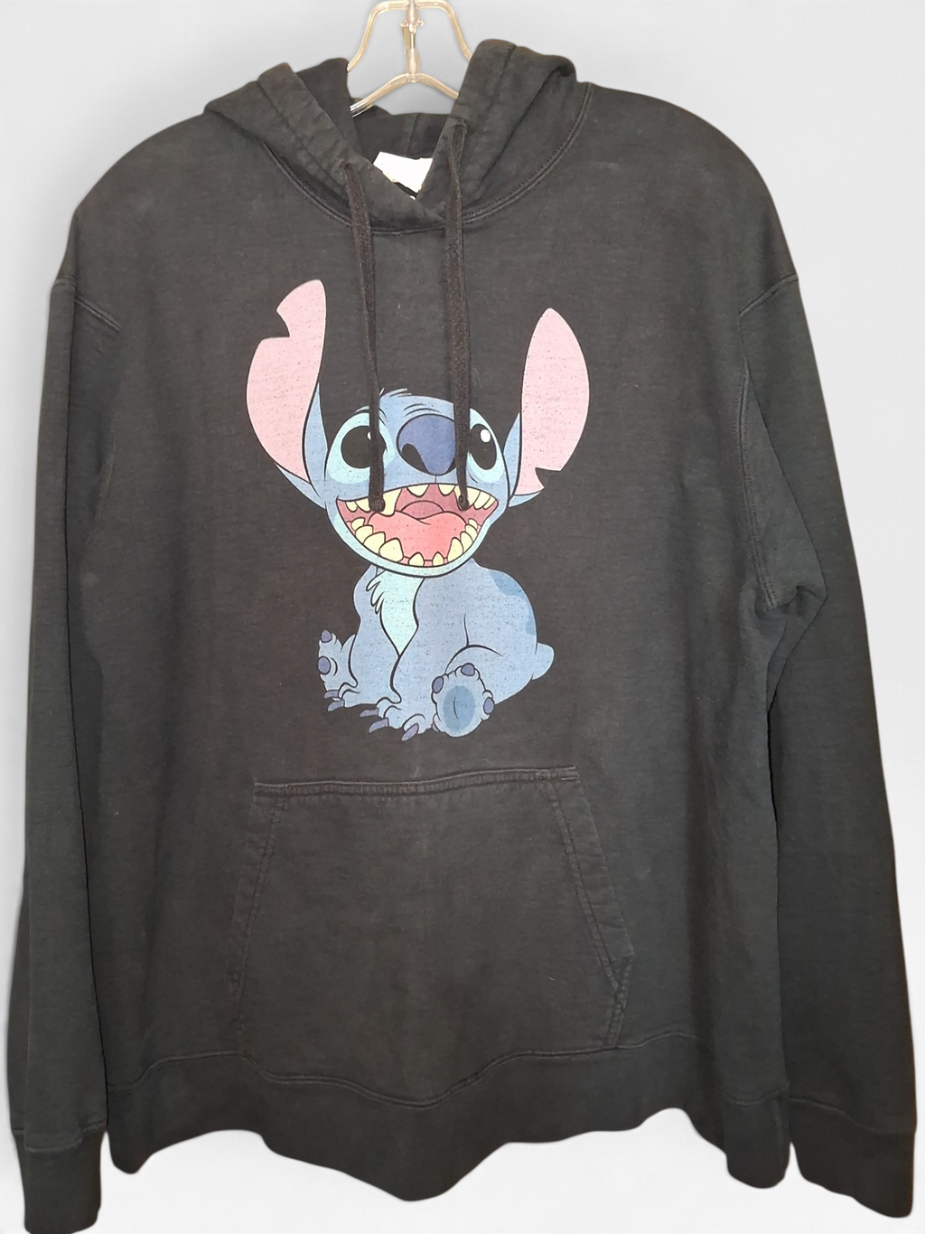 Disney Stitch Black Graphic Pullover Hoodie