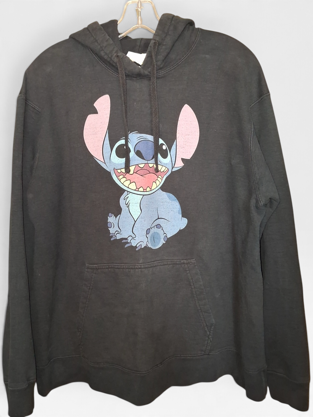 Disney Stitch Black Graphic Pullover Hoodie