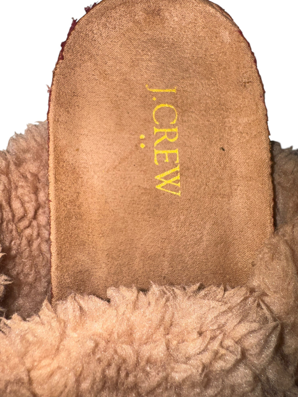J.Crew Brown Sherpa Buckle Clog Mules