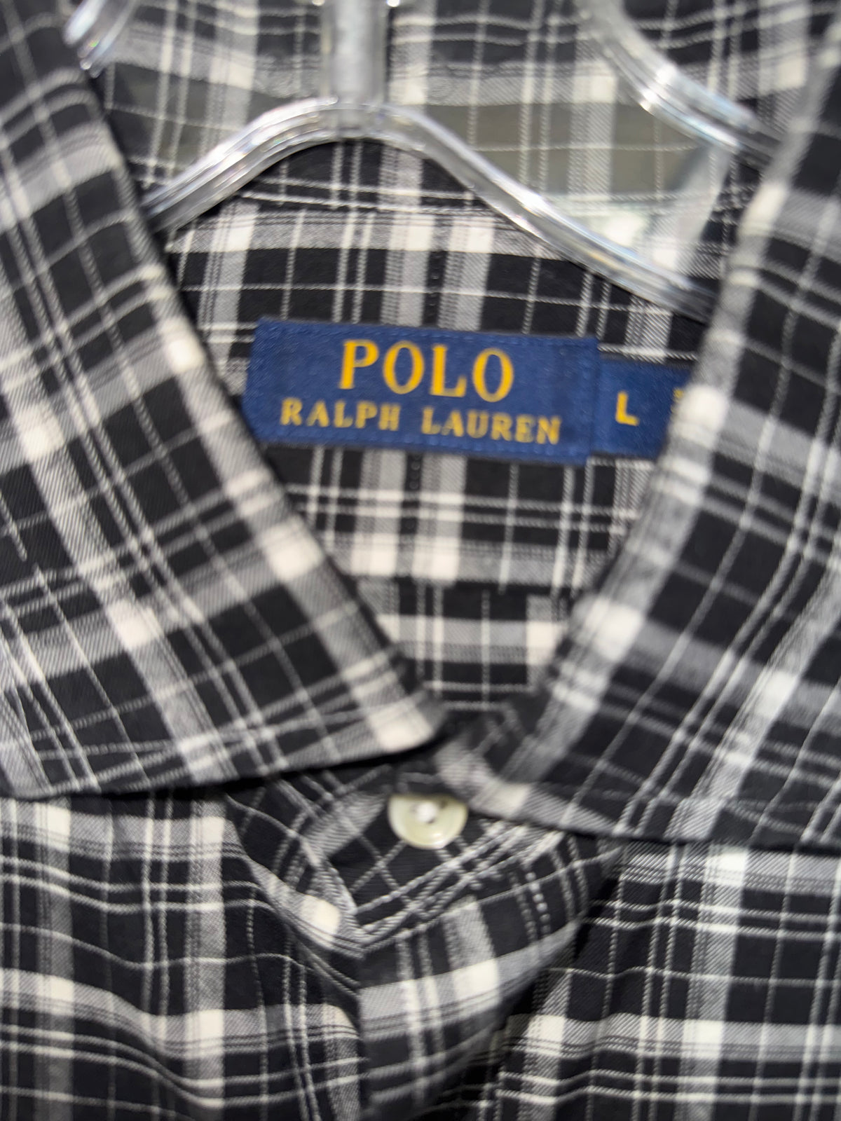 Polo Ralph Lauren Black & White Plaid Button-Down