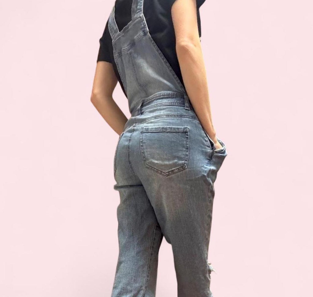 Vanilla Star Distressed Denim Overalls