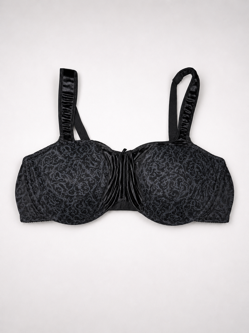 Bali Black Jacquard Underwire Bra