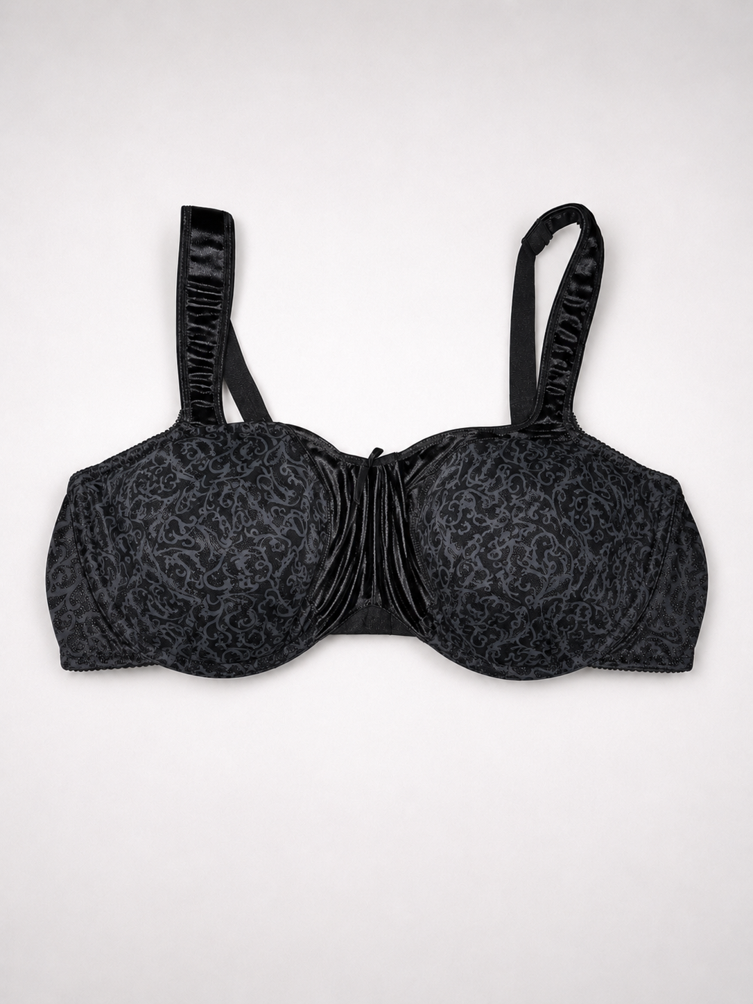 Bali Black Jacquard Underwire Bra