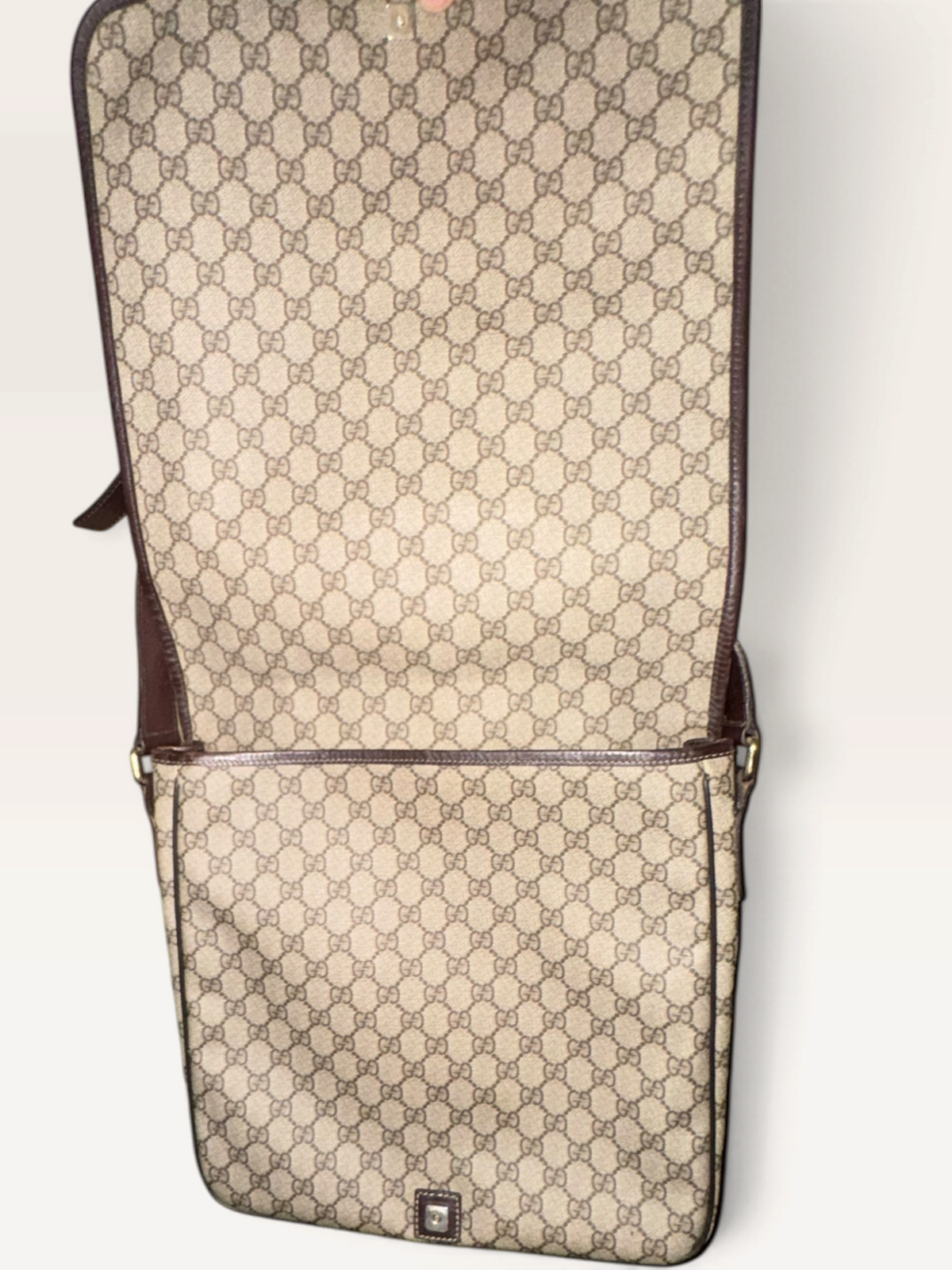 Vintage Gucci GG Supreme Web Messenger Crossbody Bag – Style 201444