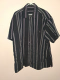 Cotton Traders Black Textured Stripe Shirt