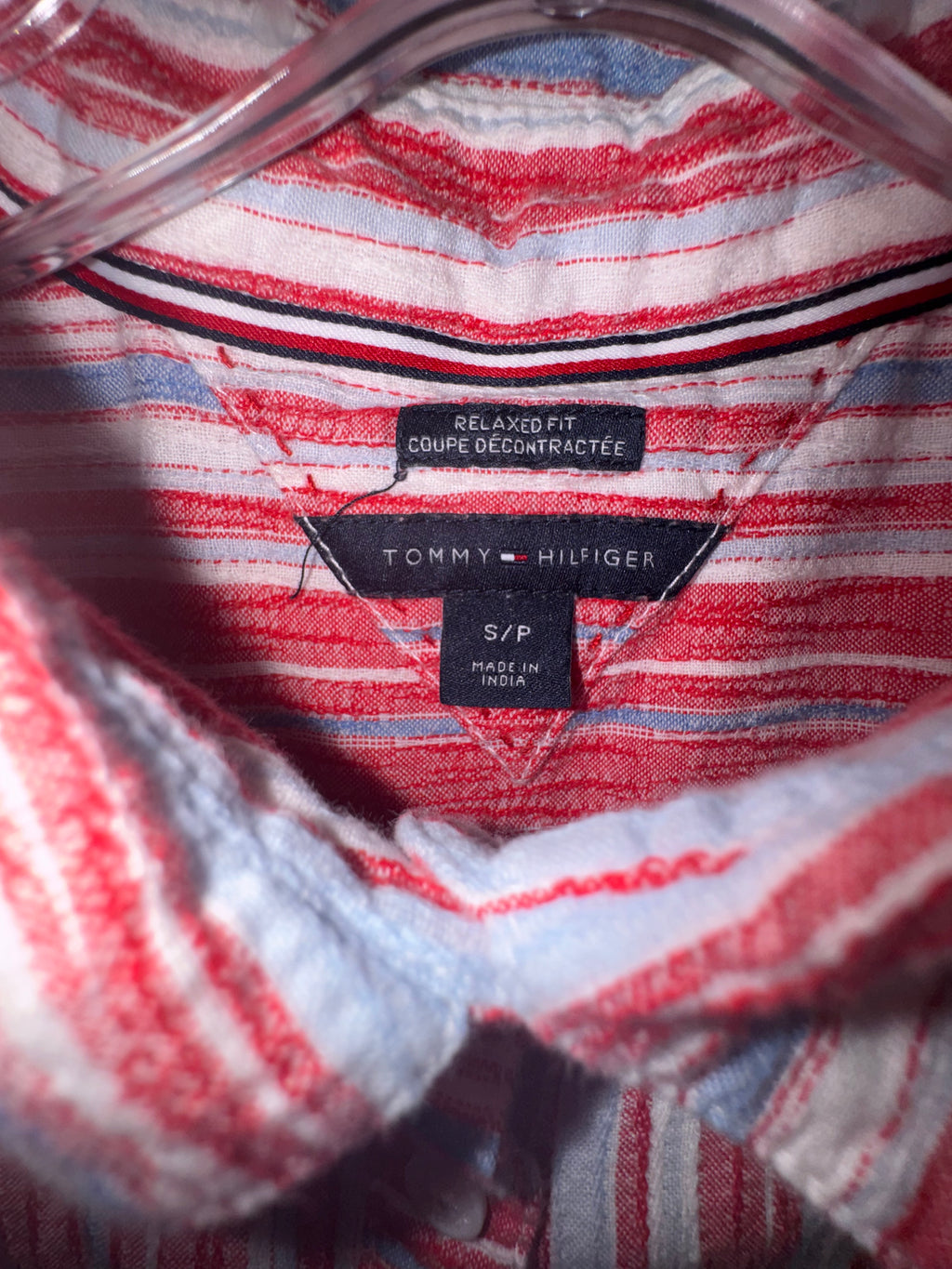 Tommy Hilfiger Ruffle Sleeve Striped Shirt