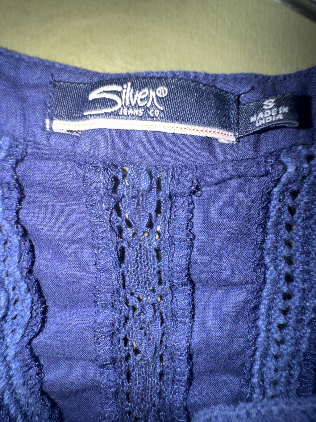Silver Jeans Co. Crochet Lace Tank