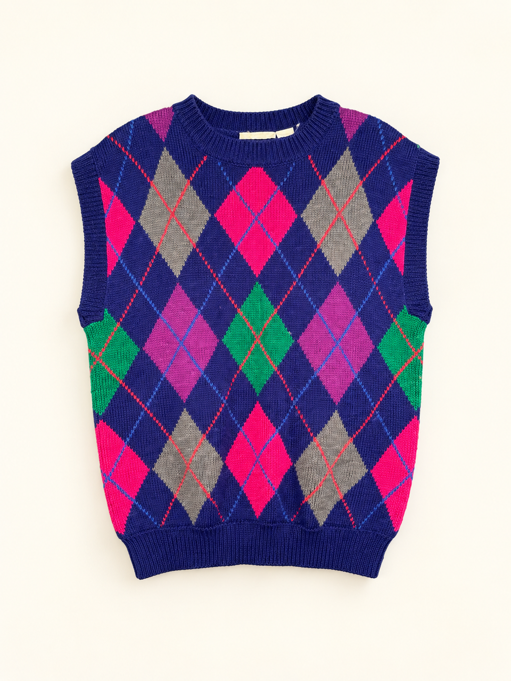 Russ Jewel-Tone Argyle Sweater Vest