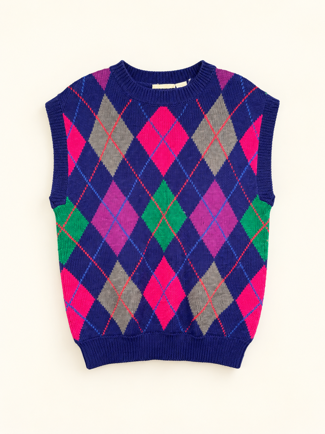 Russ Jewel-Tone Argyle Sweater Vest