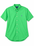 Ralph Lauren Green Classic Fit Short-Sleeve Shirt