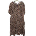 Ava & Viv Black Floral Midi Dress