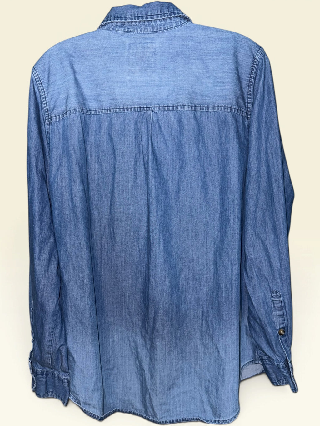 SO Medium-Wash Chambray Button-Front Shirt